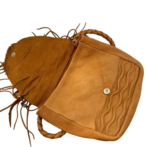 Moondancer leather deer skin crossbody bag - Picture 4 of 10